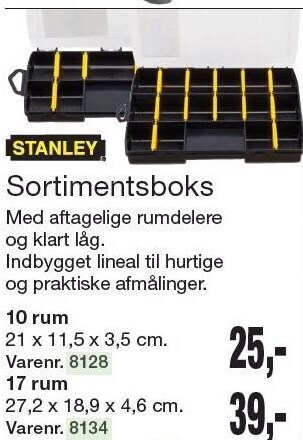 Harald Nyborg Stanley sortimentsboks tilbud