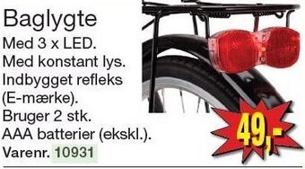 Harald Nyborg Baglygte tilbud