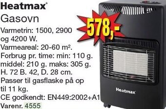 Harald Nyborg Heatmax gasovn tilbud