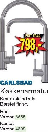 Harald Nyborg Carlsbad køkkenarmatur tilbud