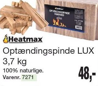 Harald Nyborg Heatmax optændingspinde lux 3,7 kg tilbud