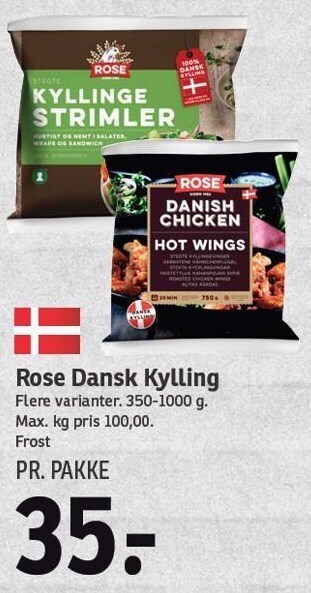 SPAR Rose dansk kylling tilbud