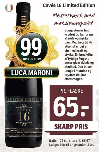 Cuvée 16 limited edition