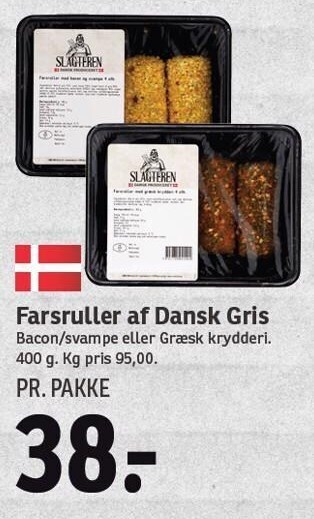 SPAR Farsruller af dansk gris tilbud