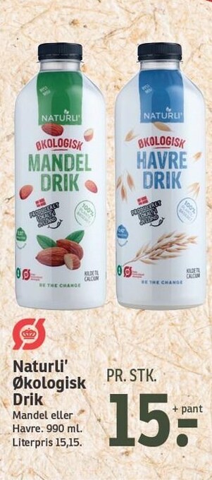SPAR Naturli' økologisk drik tilbud