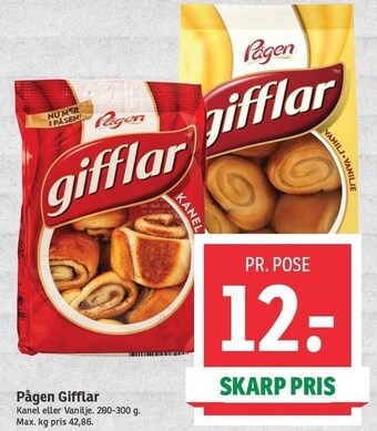 SPAR Pågen gifflar tilbud