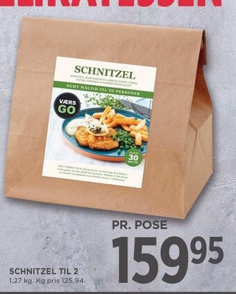 MENY Schnitzel til 2 tilbud