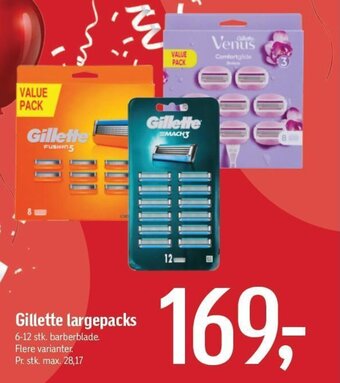Føtex Gillette largepacks tilbud