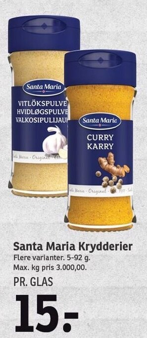 SPAR Santa maria krydderier tilbud