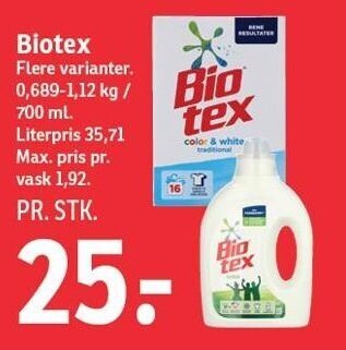 SPAR Biotex tilbud