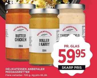 MENY Delikatessen anbefaler middagsretter tilbud