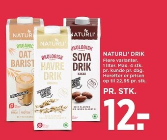 MENY Naturli' drik tilbud