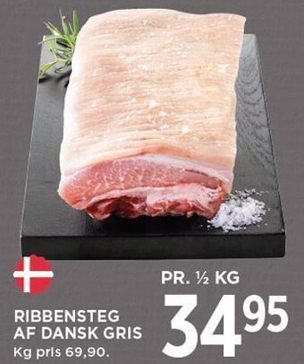 MENY Ribbensteg af dansk gris tilbud