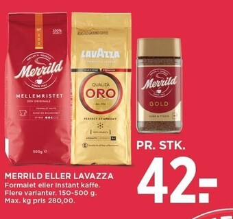 MENY Merrild eller lavazza tilbud