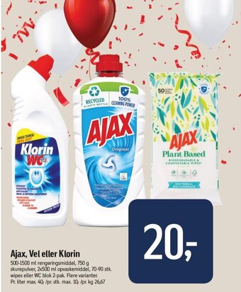 Føtex Ajax, Vel eller Klorin tilbud