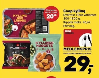 Kvickly Coop kylling tilbud