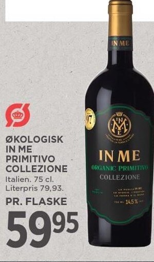 MENY Økologisk in me primitivo collezione tilbud