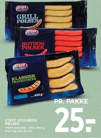 MENY Steff houlberg pølser tilbud