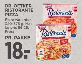 MENY Dr. oetker ristorante pizza tilbud