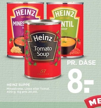 MENY Heinz suppe tilbud