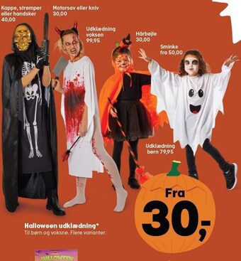Kvickly Halloween udklædning tilbud