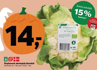 Kvickly Änglamark økologisk blomkål tilbud