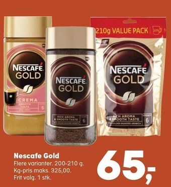 Kvickly Nescafe gold tilbud