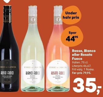 Kvickly Rosso, bianco eller rosato fuoco tilbud