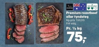 Kvickly Premium roastbeef eller tyndsteg tilbud