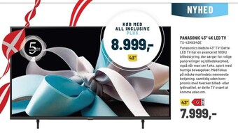 Panasonic Center Panasonic 43´´ 4k led tv tilbud