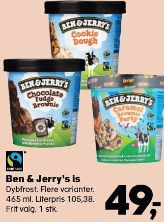 Kvickly Ben & jerry´s is tilbud