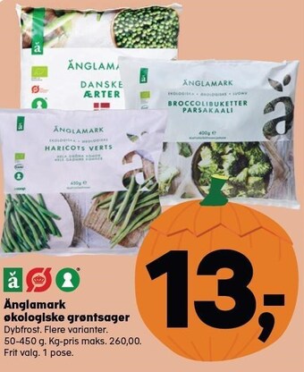 Kvickly Änglamark økologiske grøntsager tilbud