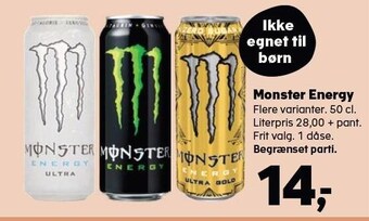 Kvickly Monster energy tilbud