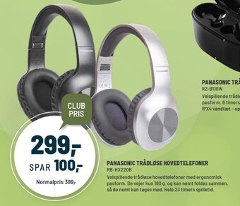 Panasonic Center Panasonic trådløse hovedtelefoner tilbud