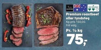 SuperBrugsen Premium roastbeef eller tyndsteg tilbud