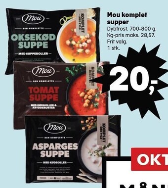 SuperBrugsen Mou komplet supper tilbud