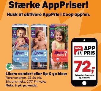SuperBrugsen Libero comfort eller up & go bleer tilbud