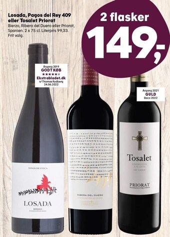SuperBrugsen Losada, pagos del rey 409 eller tosalet priorat tilbud