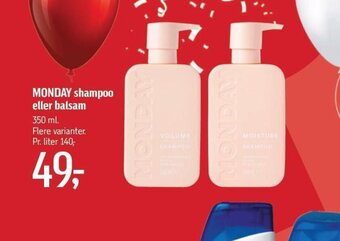 Føtex MONDAY shampoo eller balsam tilbud