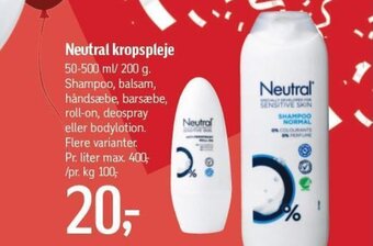 Føtex Neutral kropspleje tilbud