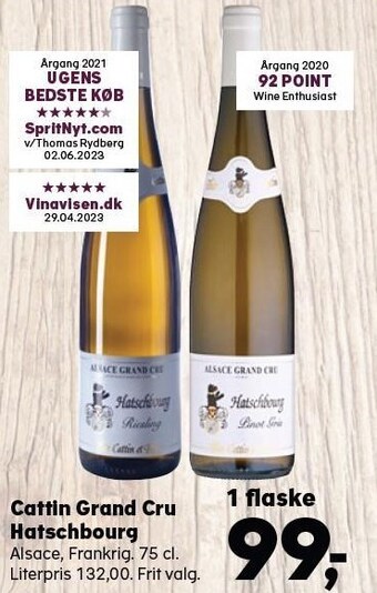 SuperBrugsen Cattin grand cru hatschbourg tilbud