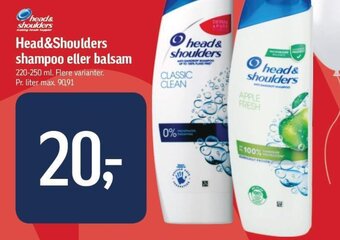 Føtex Head&Shoulders shampoo eller balsam tilbud