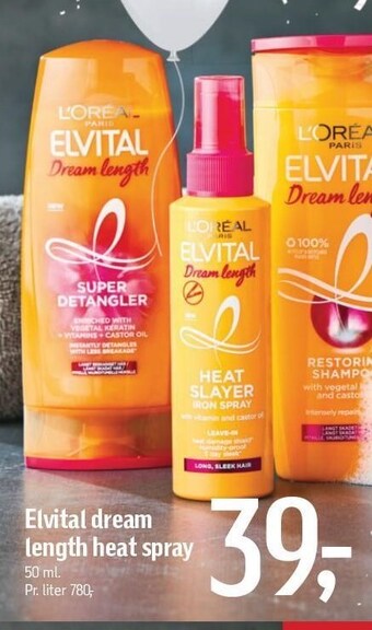 Føtex Elvital dream length heat spray tilbud