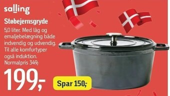 Føtex Salling støbejernsgryde tilbud