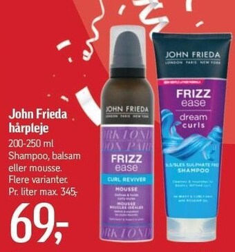 Føtex John frieda hårpleje tilbud