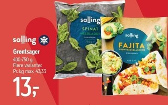 Føtex Salling grøntsager tilbud