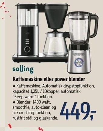 Føtex Salling kaffemaskine eller power blender tilbud