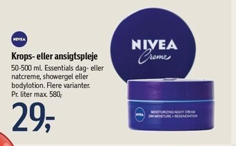 Føtex Nivea krops- eller ansigtspleje tilbud