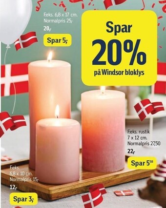 Føtex Windsor bloklys tilbud