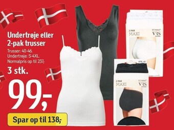 Føtex Undertrøje eller 2-pak trusser tilbud